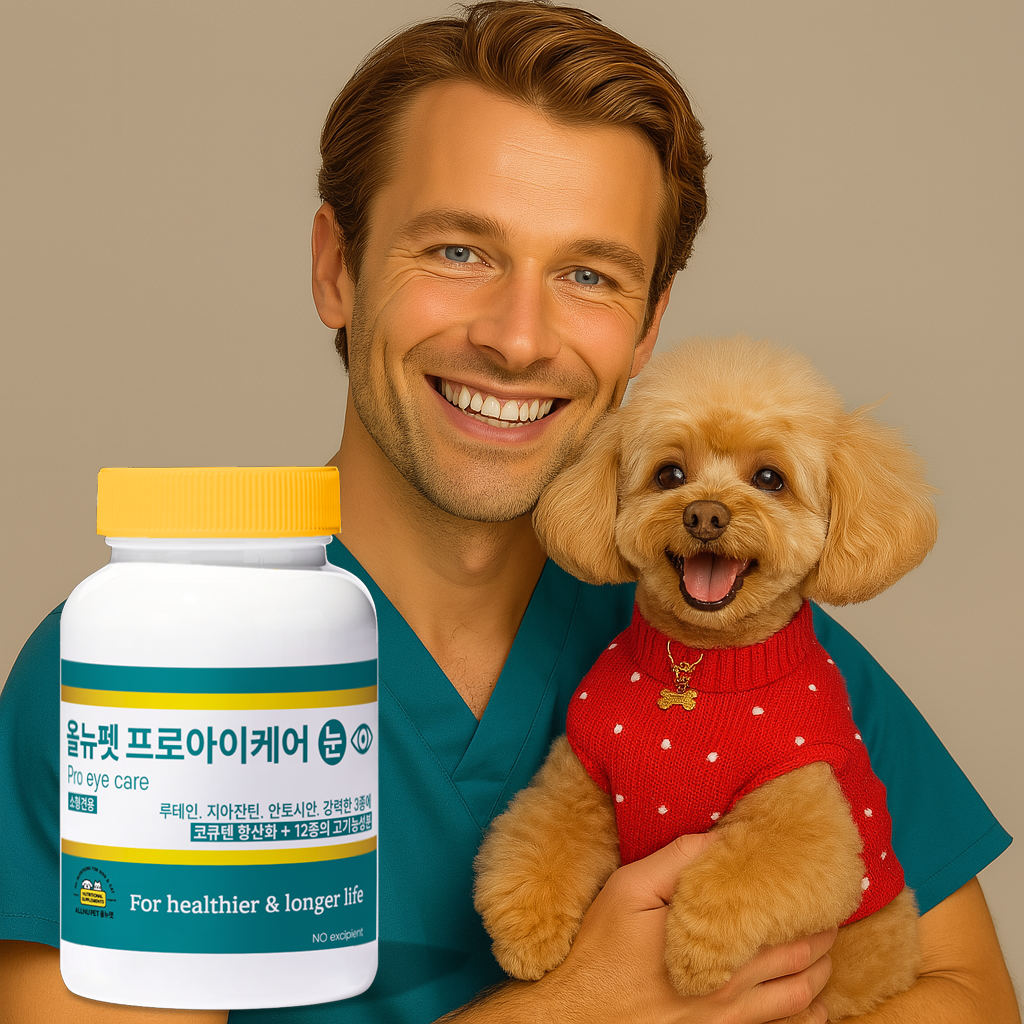 올뉴펫 프로아이케어 강아지눈영양제 (75캡슐) 소형견용 백탁, 백내장, 핵경화 눈건강, 1개, 눈물개선/눈건강, 75정 64,000원