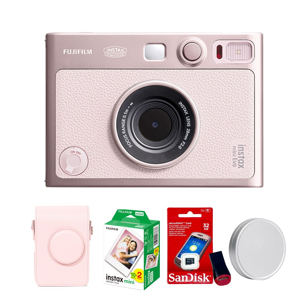 인스탁스 미니에보 핑크 EVO 젠틀로즈 카메라+전용가방+필름20장+선물SET, 1세트, 젠틀로즈(블랙케이스+필름20장) 351,800원