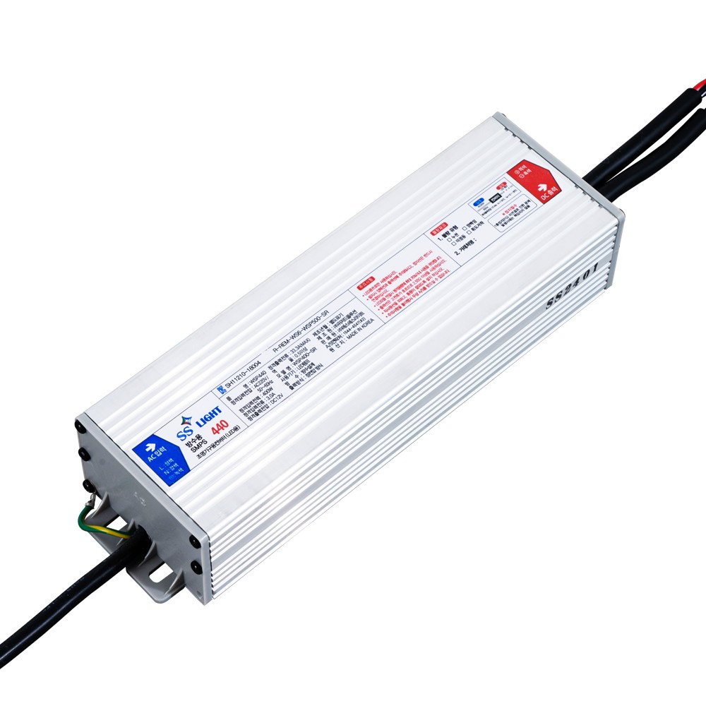 SSLIGHT 방수형 컨버터 SMPS 440W DC12V 안정기 WSP440 69,300원