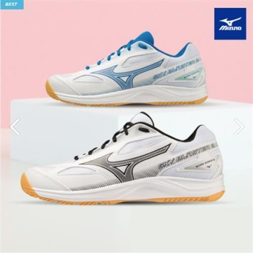미즈노 배드민턴화 스카이 블라스터3(2컬러) 화이트블랙,블루 배드민턴화 피클볼화 체대입시화 69,000원