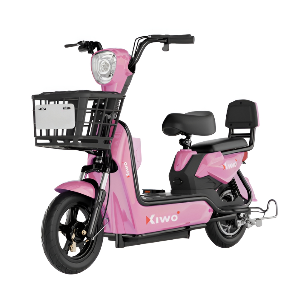 루토 전기자전거 26년 신형 고출력 전동 스쿠터 자토바이 배달 출퇴근, 핑크, 경량스틸 332,000원