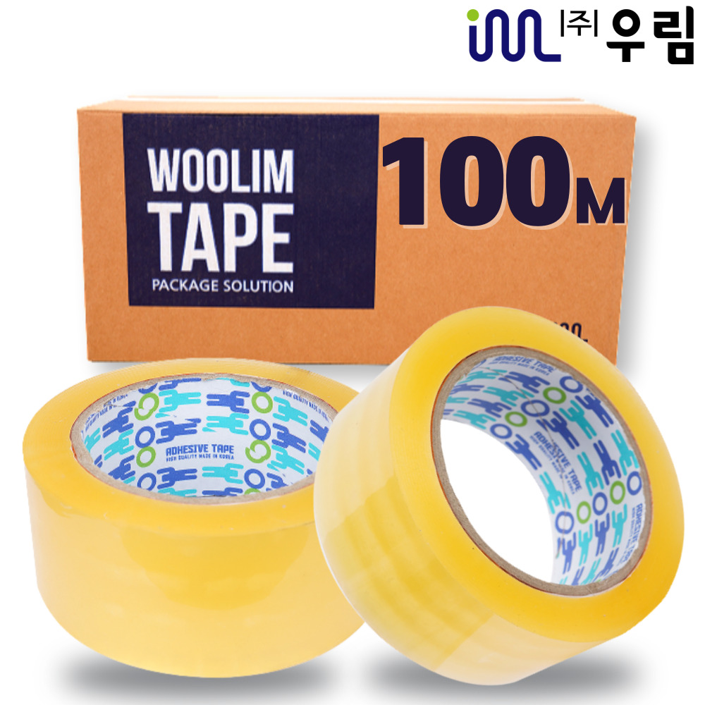 우림중부지사 박스테이프 opp 포장용 투명 LK50-더블경포장(100MX50개)투명 55,100원