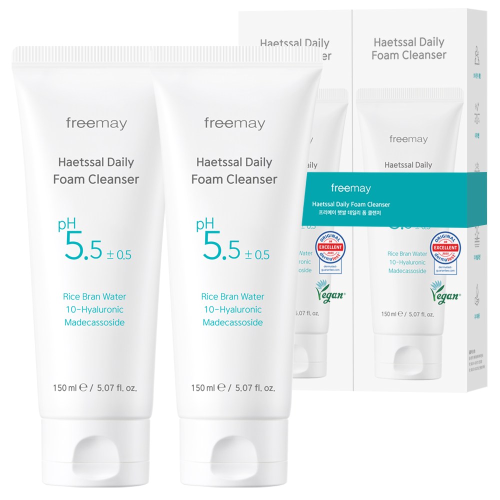 프리메이 피지 98%개선 임상 햇쌀 데일리 약산성 클렌징 폼, 2개, 150ml 11,900원