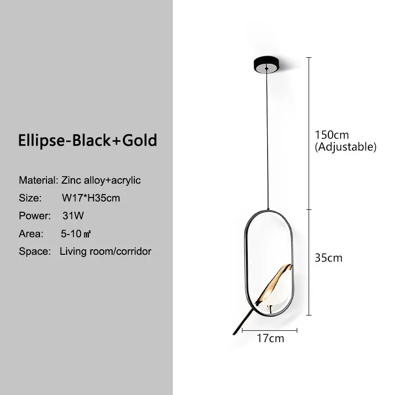 침실 거실에 대 한 LED 조류 펜 던 트 램프 홈 샹들리에에 실내 조명 복도 통로 AC85 265V에 매달려 34,800원
