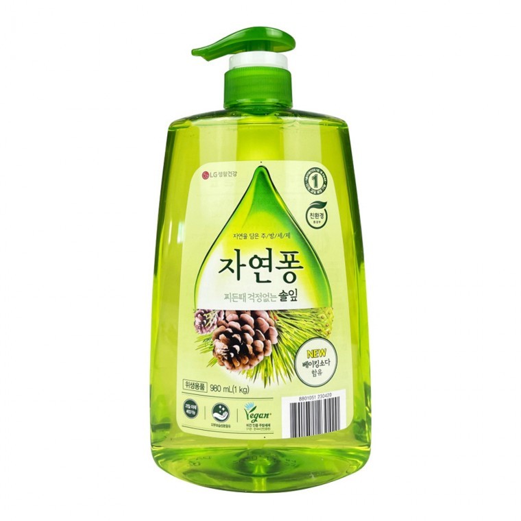 자연퐁 찌든때 걱정없는 솔잎 1kg - D 주방세제 식기세척제 설거지세제 13,110원