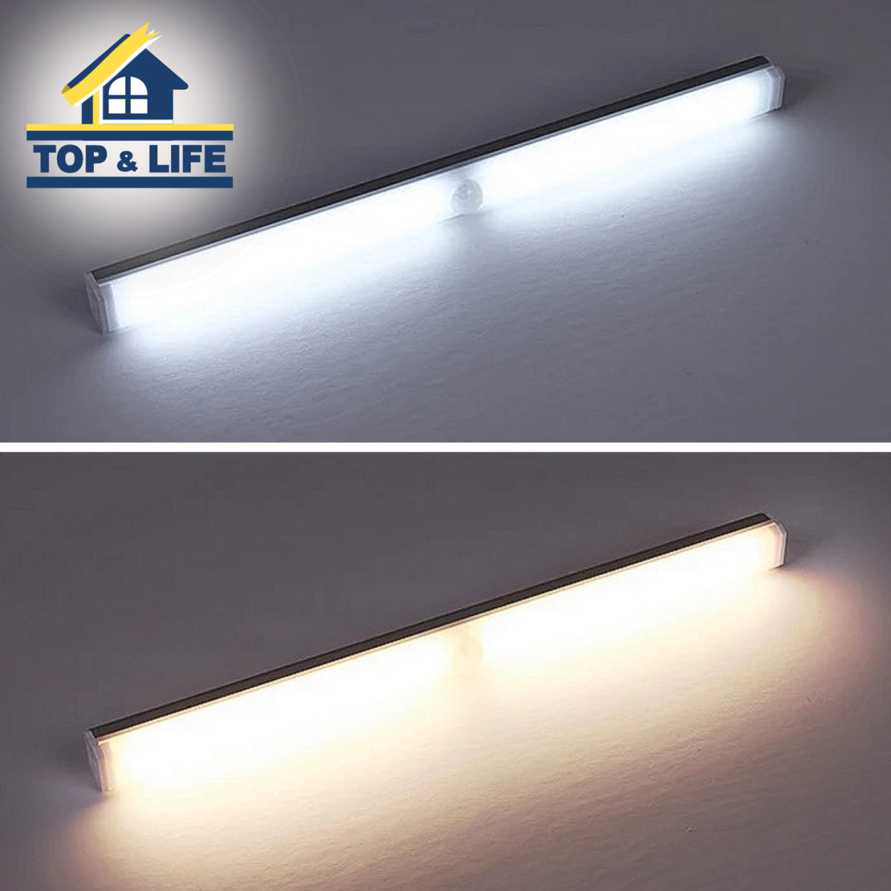 [탑앤라이프] LED 무선 센서등 동작감지 대형 33cm 건전지 무료 자석 부착식 백색 주광 조명 벽등 현관 모션 욕실등 12,900원