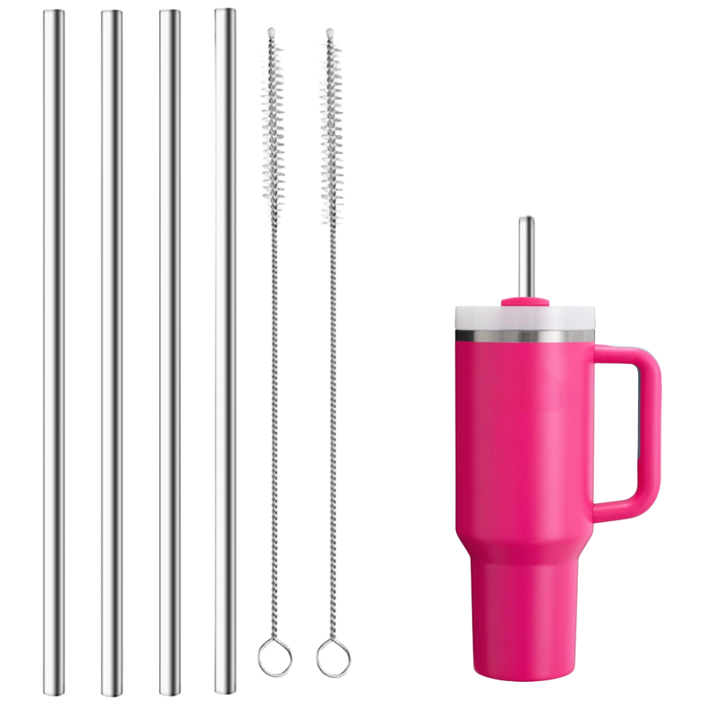 WAP 스탠리 스타벅스 텀블러 887ml 호환 30cm 스테인리스 빨대 세척솔 세트 6,360원