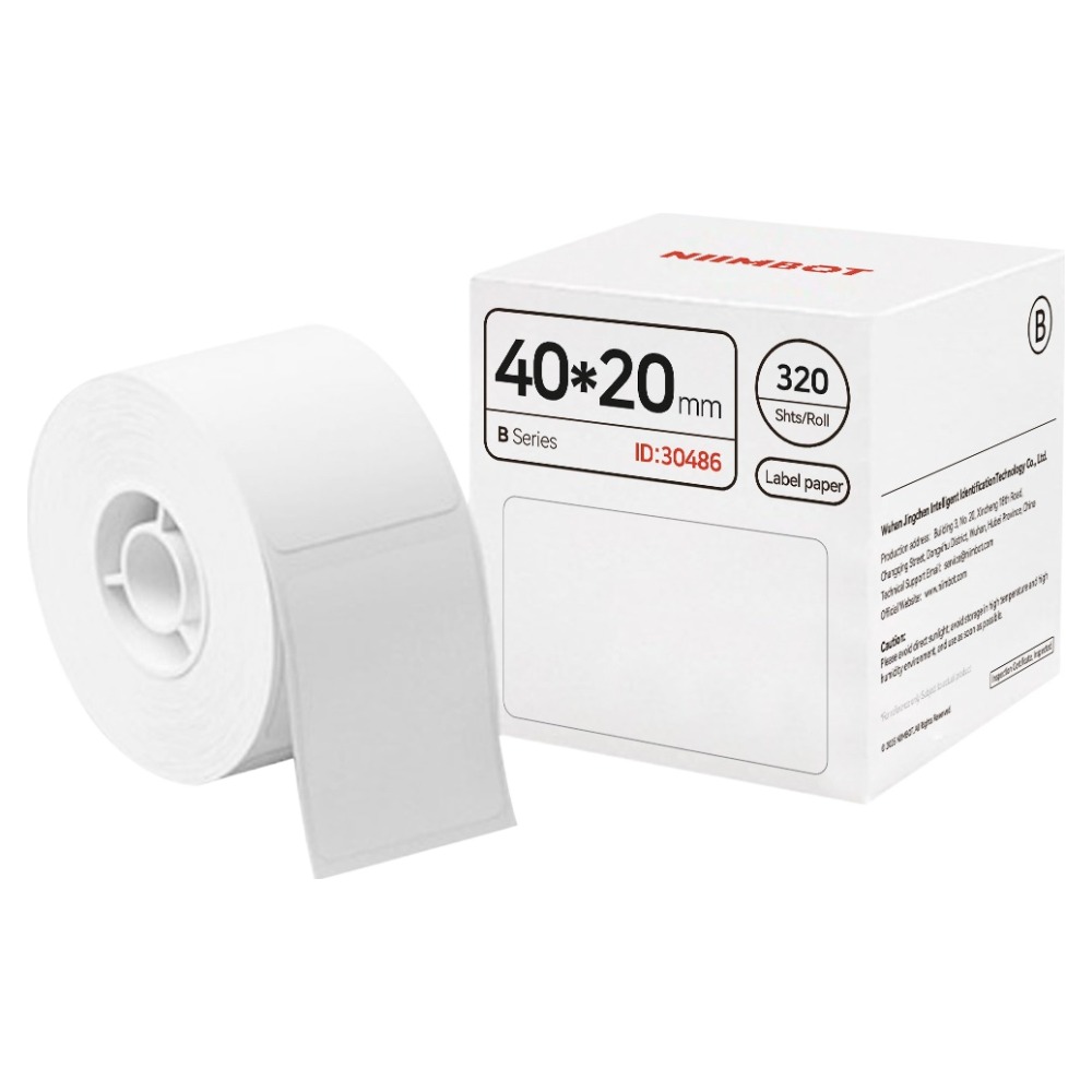 님봇 라벨프린터 B21 / B1 전용 라벨지 화이트 40 x 30 mm 7,000원