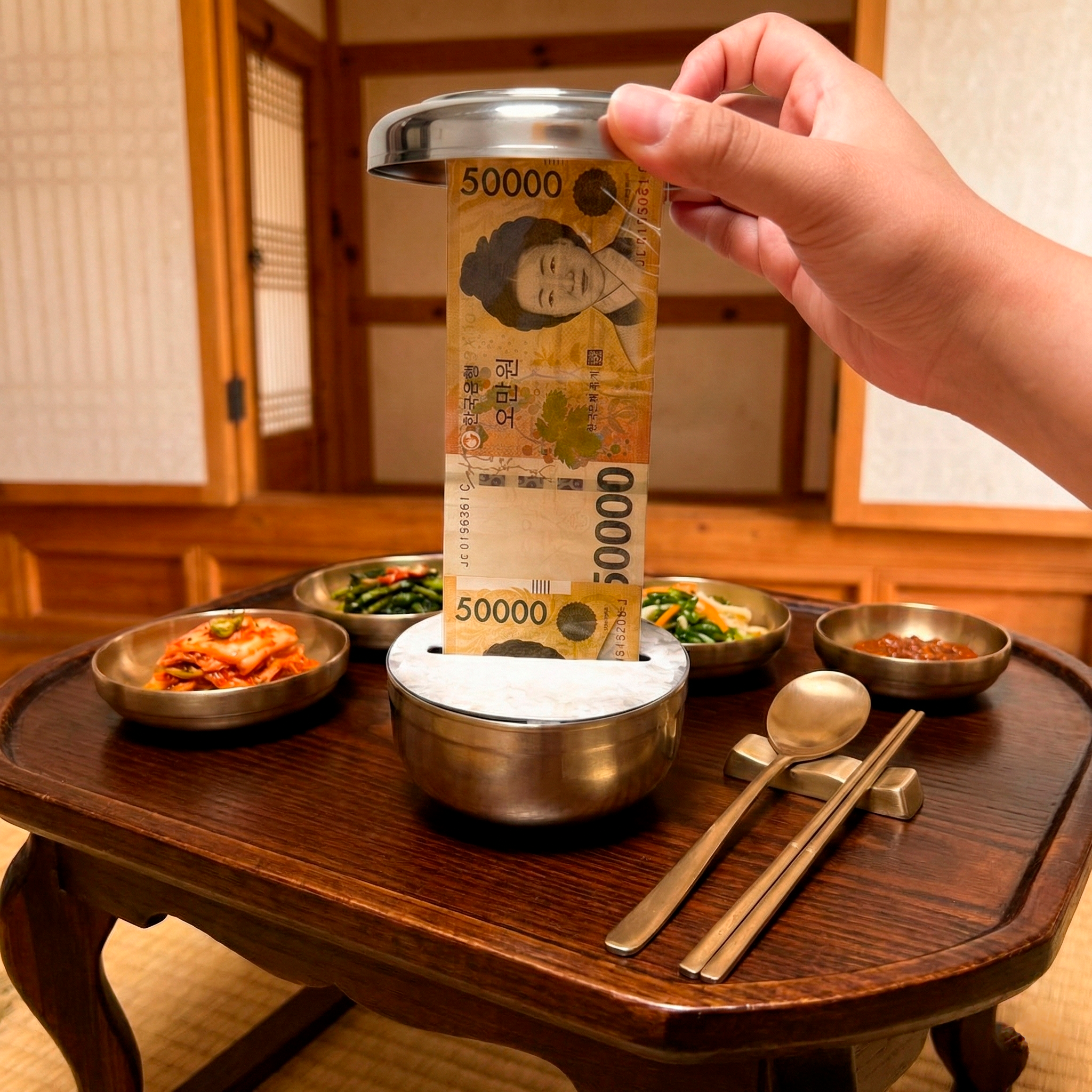 꼼지락 용돈이벤트 용돈박스 명절 가족모임 환갑 든든 용돈공깃밥, 1개, 혼합 12,900원