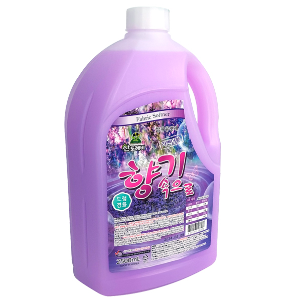 산도깨비 섬유유연제 향기속으로 드럼겸용 2500mL x 4개(1박스), 1박스, 2.5L 15,900원