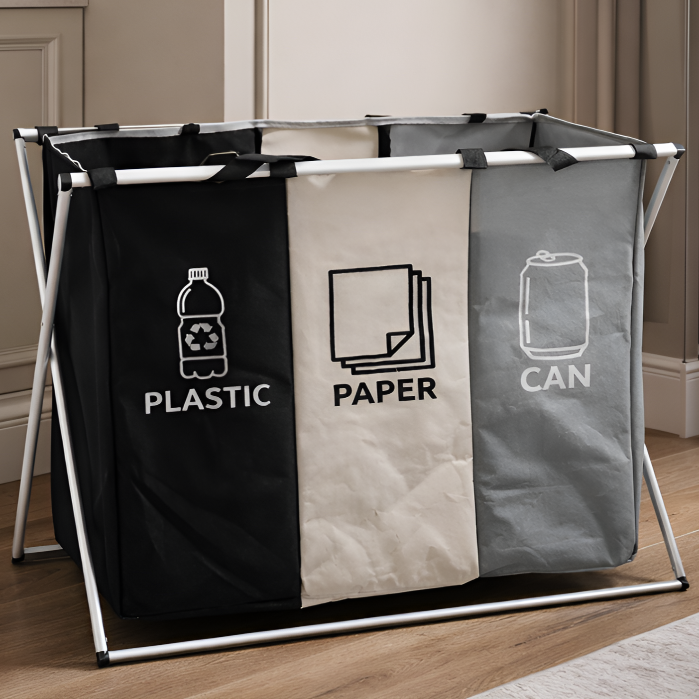 [PERFICIO] 가정용 재활용 분리수거함 탈착식 3단, 단일 19,800원