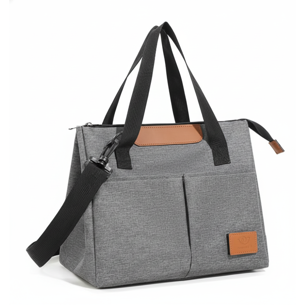 살림공작소 보온 보냉 도시락가방 아이스백 이유식 보냉백 보냉가방 보온가방 캠핑 피크닉 런치백, 그레이, 1개 14,500원