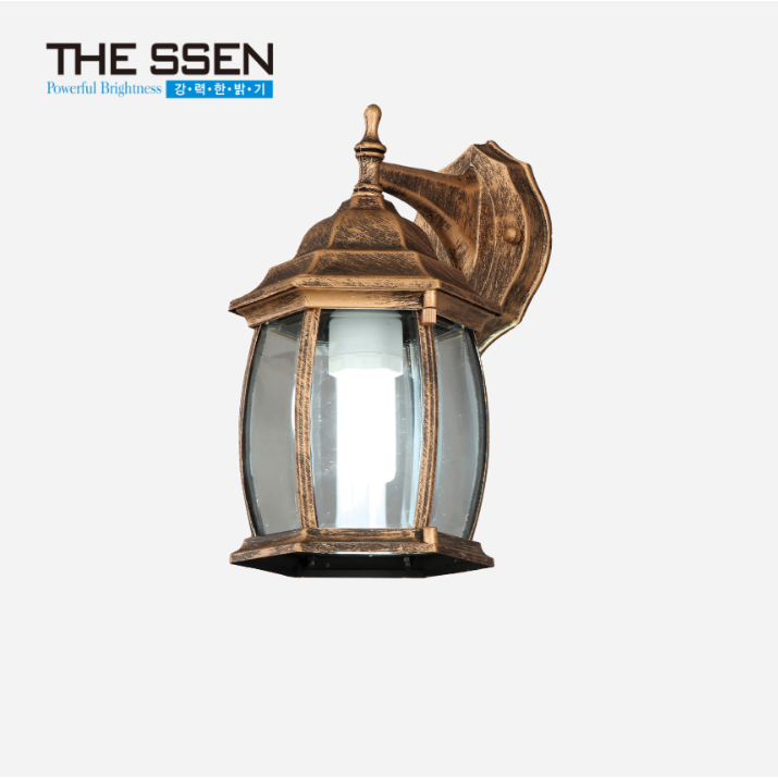 육각 벽등 황동색 방수/외부 14,000원