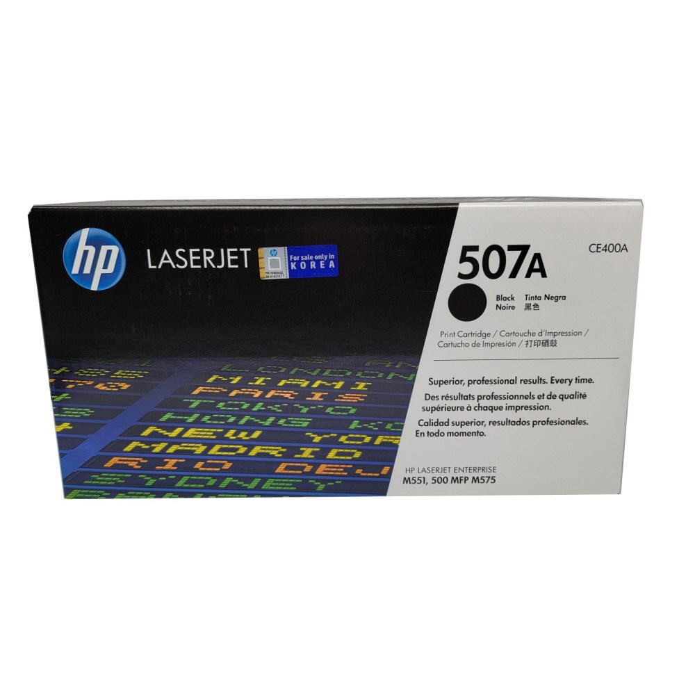 HP LaserJet Enterprise 500 Color M551xh 정품토너 표준용량 검정 5500매 No.507A, 1개, 검정 350,000원