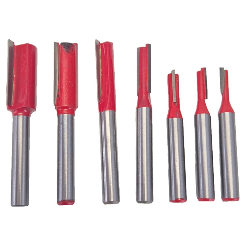 목공기리 목재 DIY 절삭 가공 엔드밀 생크 6.35mm 트리머 평 비트, 1세트 17,900원