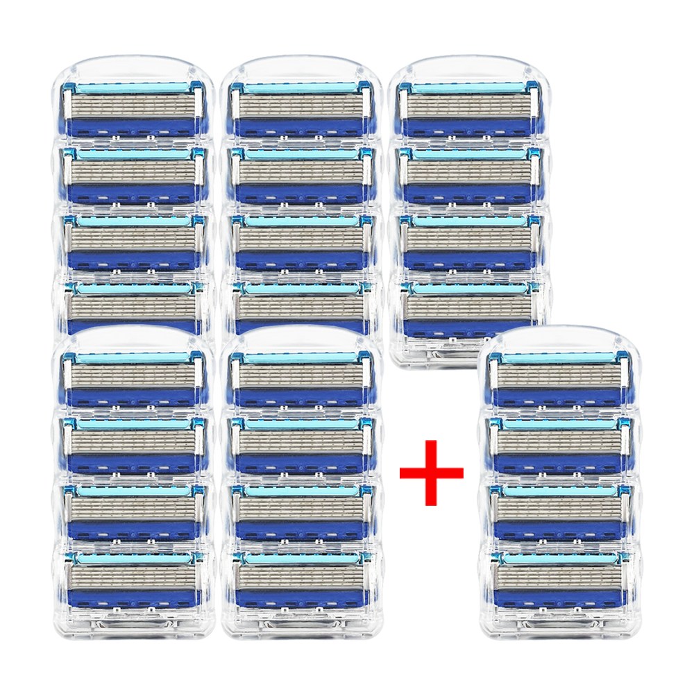 ARES 질레트 퓨전 프로글라이드 매뉴얼 면도날 호환 20입 + 4입 세트 5중 날 윤활 스트립 22,900원
