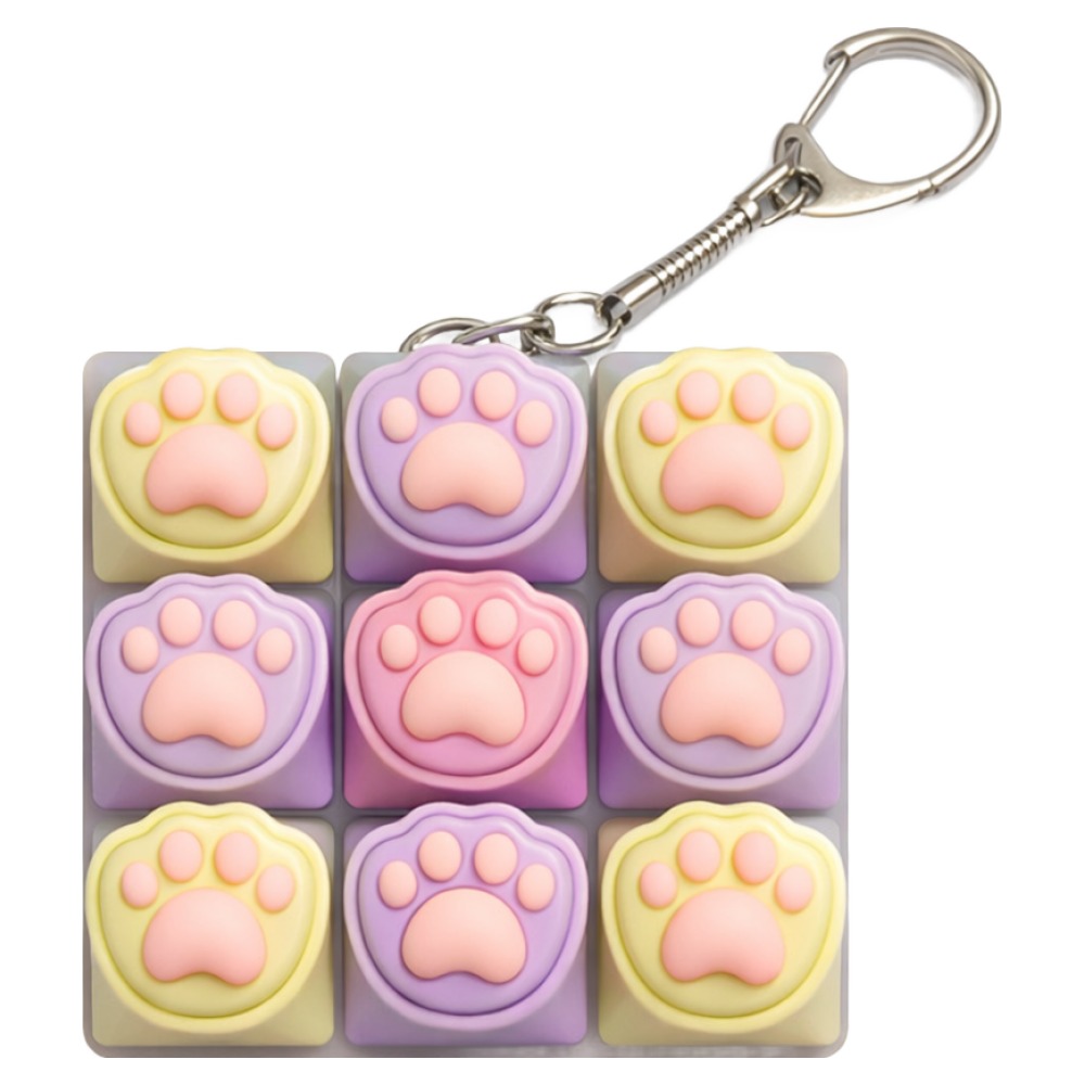 키플릭 고양이 발바닥 led 키보드 클리커 딸깍이 키캡키링9구 11,900원