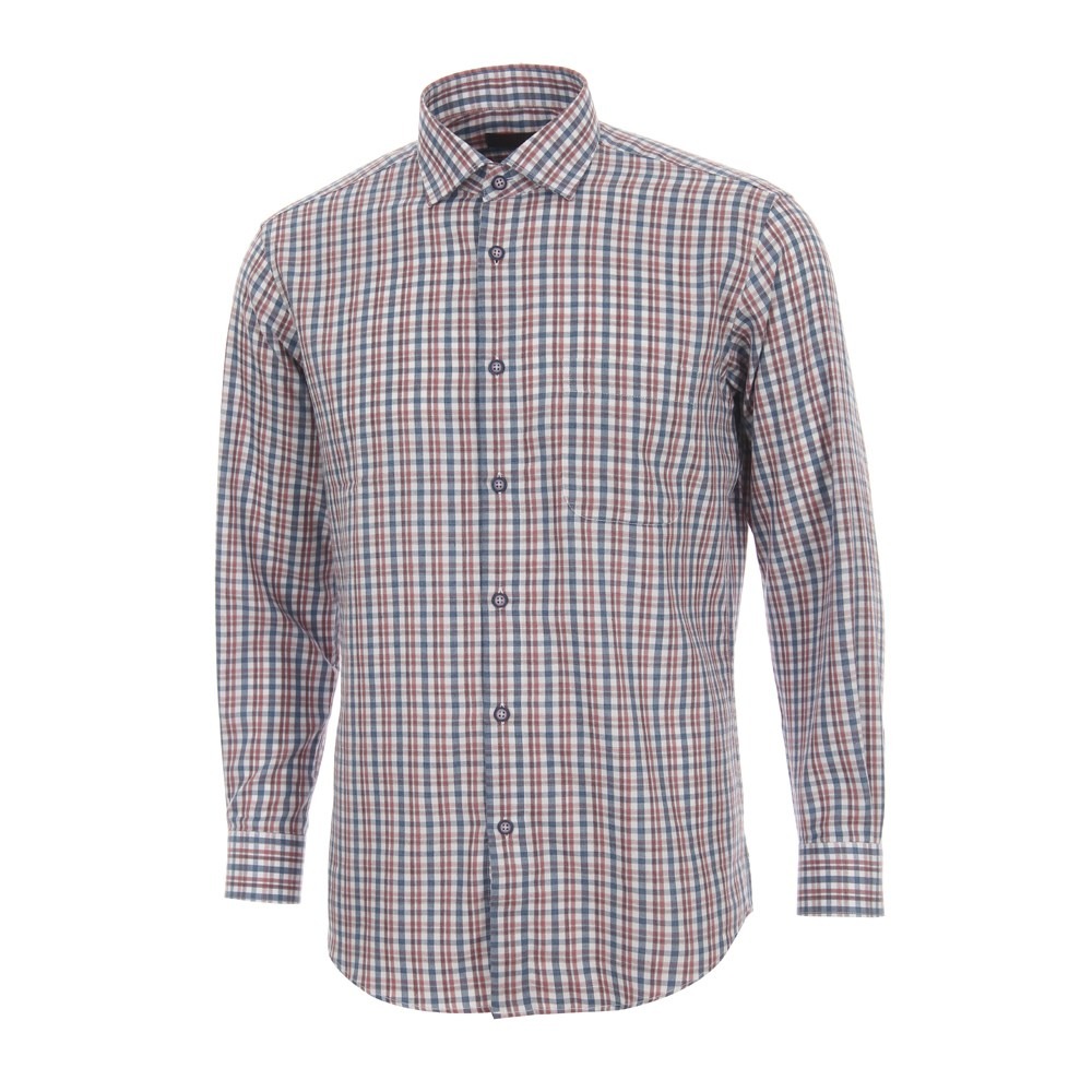 엘르 남성 PC 배색 깅엄체크 레귤러핏 긴팔셔츠 11235 52,000원