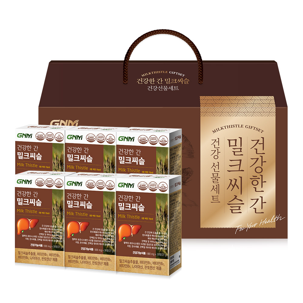 GNM자연의품격 건강한 간 밀크씨슬 선물세트, 1세트, 27g 27,800원