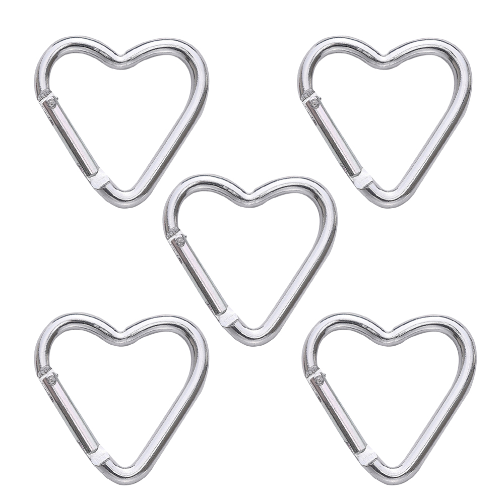 이지유 하트 카라비너 키링 에어팟 고리 키홀더 연결깅 열쇠고리 부자재, 5개, 실버 7,800원