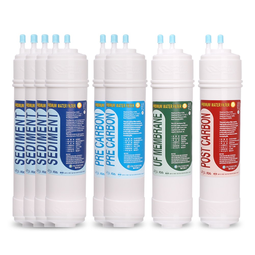 [[호환] 엘지 WQS44RJ1 엘지 정수기 필터 호환 1년관리세트, 선택01_한방향 1년세트(4+2+1+1=8개) 49,900원