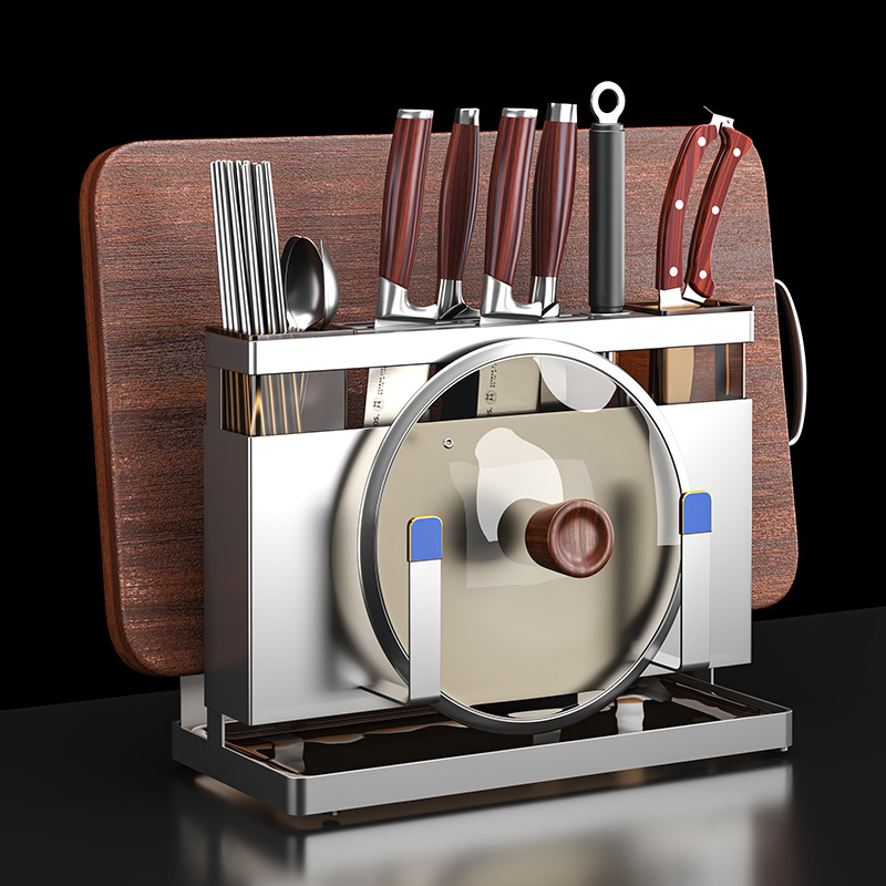 란몰 304스텐 칼꽂이수저통 도마 냄비뚜껑 올인원거치대 29,610원