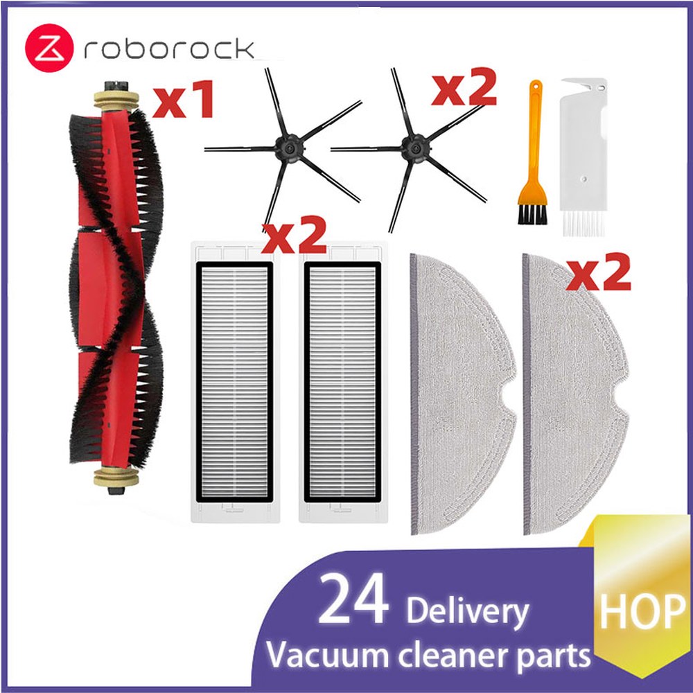 샤오미 호환 roborock S5 Max S50 S55 S6 MaxV Pure E4 E5 로봇 진공 예비 부품 메인 사이드 브러시 Hepa 필터 걸레 16,800원