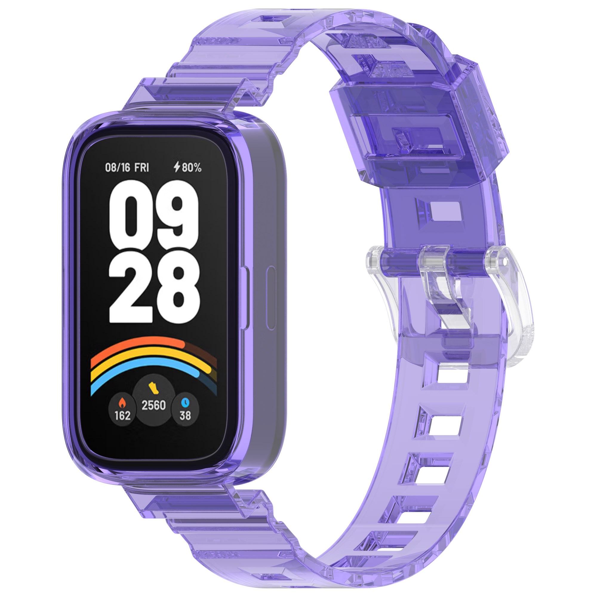 샤오미 레드미 위치3/샤오미Band 9 Active에 호환되는 광감 변색 TPU 빙하 시리즈 팔찌 밴드 - 개성을 반짝이며, 쾌적한 착용감을 제공, 1개 11,580원