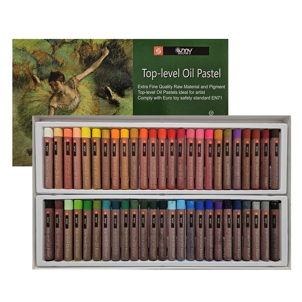 아클라 오일 파스텔 50색 그림그리기 어반드로잉 스케치 미술용품 준비물, 1개, 50색 14,100원