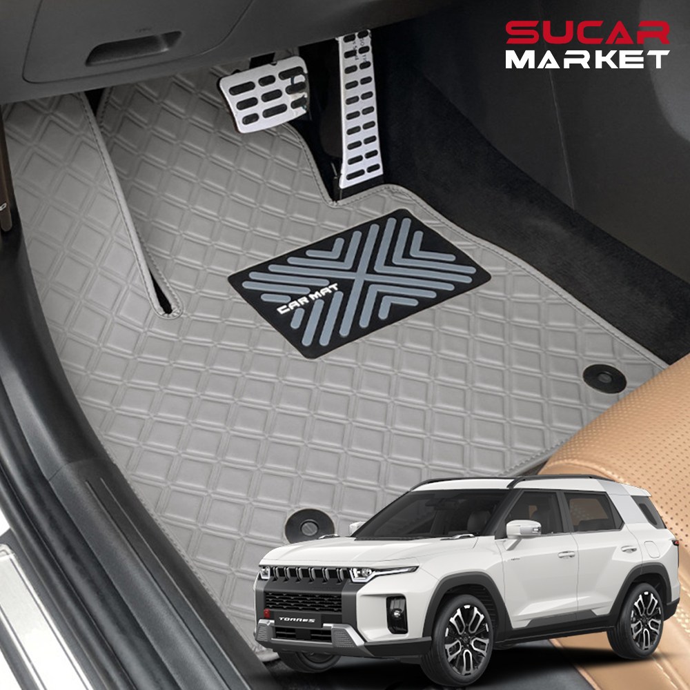카구 더뉴 토레스 2025 스퀘어 발매트 SUV 운전석+조수석+뒷자석 트렁크 차량용품 129,000원