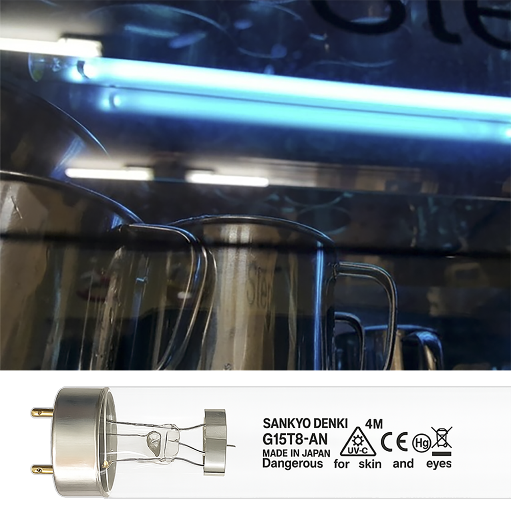 산쿄 G15T8-AN 15W 자외선 살균램프 컵 살균기 전용 교체램프 업소용 식기 UVC 소독램프 일제 19,500원
