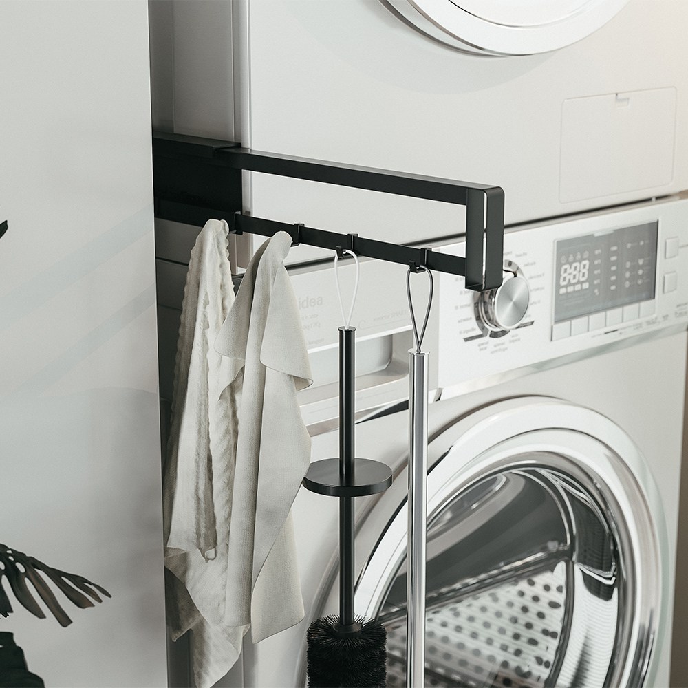 무타공마켓 틈새 자석 슬라이딩 세탁실 냉장고 다용도 후크 걸이 선반, 1개, 화이트 16,900원