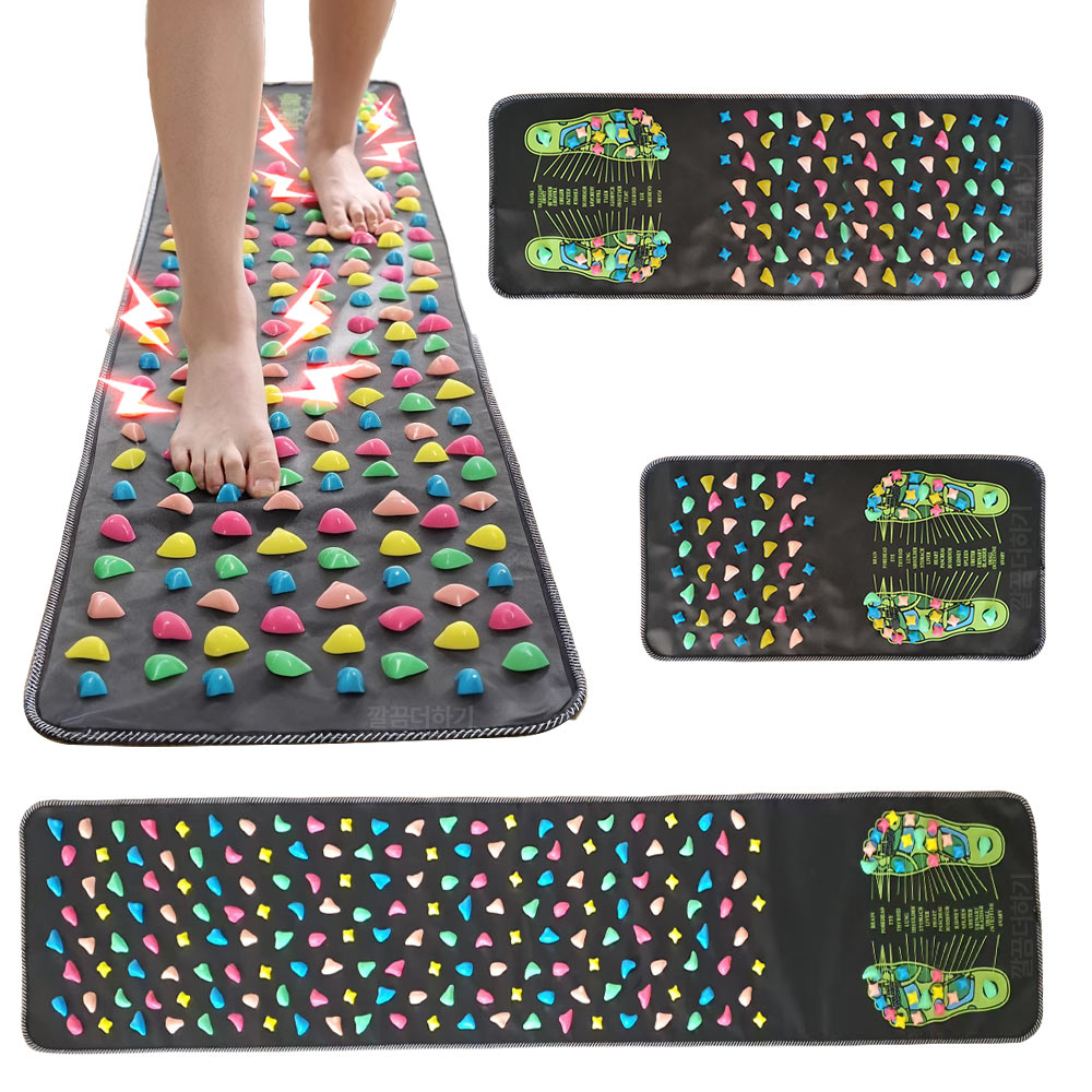 깔끔더하기 자갈 발 지압 매트 발바닥 지압판 14,400원
