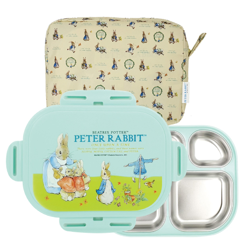 피터래빗 잠금형 기능성 안전 이중 스텐 도시락 세트 19,900원