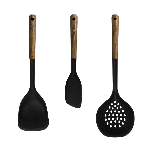 코젤 다이애나 실리콘 조리도구 3종세트, 1세트, 블랙월넛, 대형뒤집개+스파츌라+스키머 17,400원