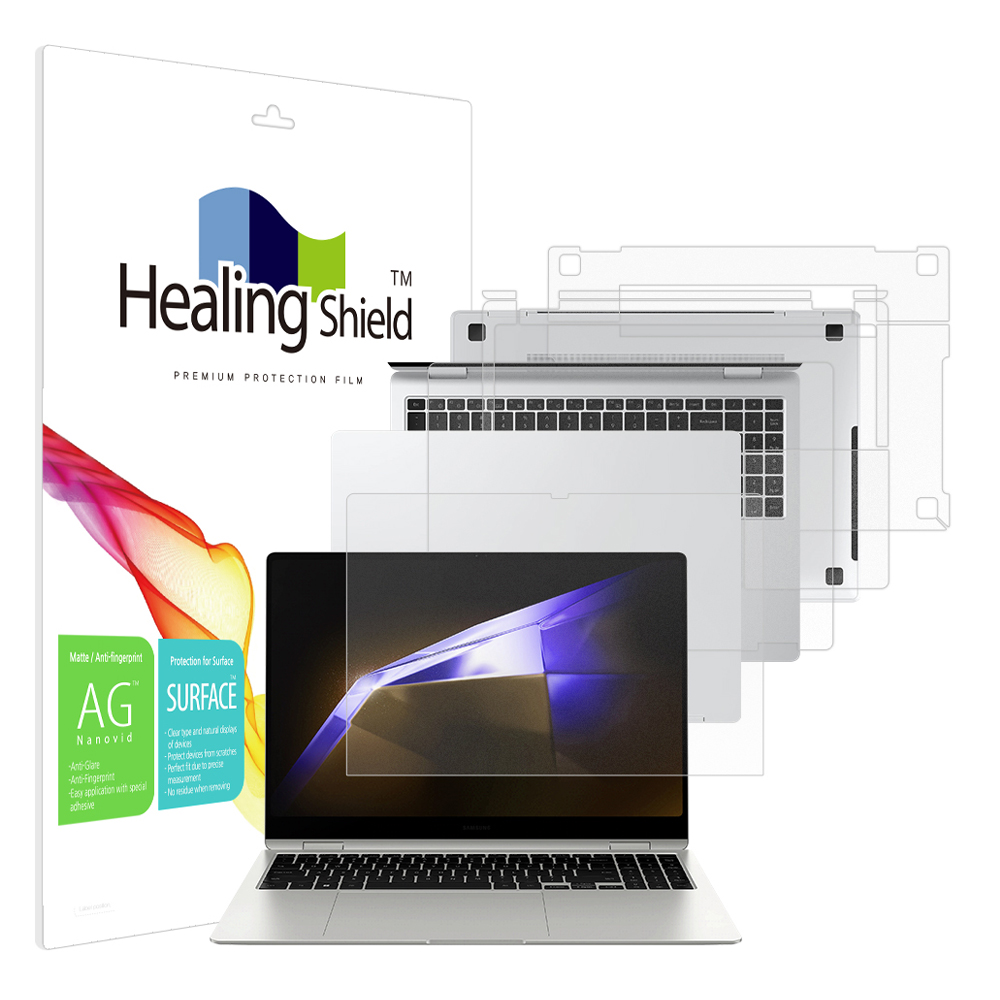 힐링쉴드 갤럭시북5/4 프로 360 40.6cm NT960QHA/QGK 저반사 액정보호필름 + 외부3종, 1개 53,520원
