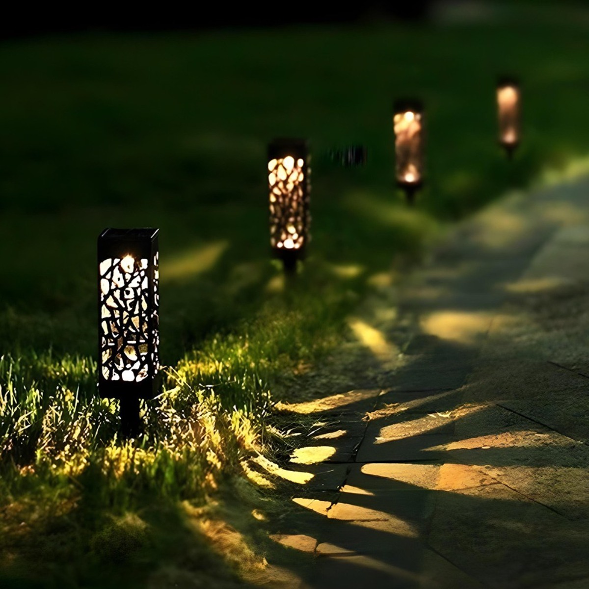 CK리빙 태양열 정원등 태양광 야외조명 잔디등 4개, 흰빛 10,500원