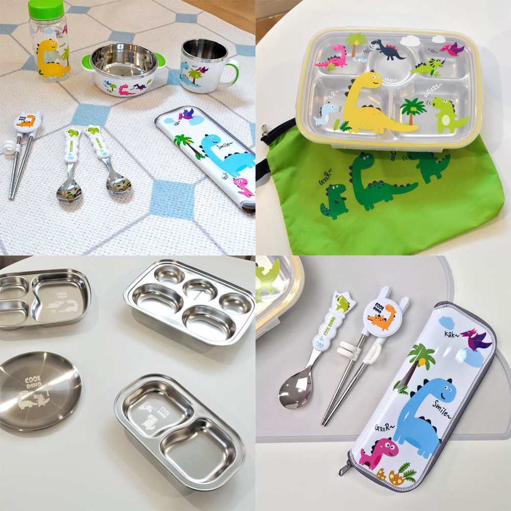 유아 아기 스텐 식판도시락 물컵 양치컵 숟가락 포크 수저 유치원 어린이집 준비물 모음 13,200원