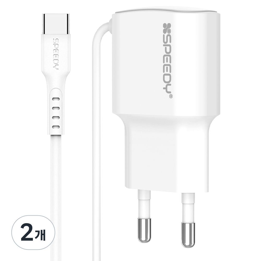 SPEEDY 스피디 5V 1 2A C타입 케이블 일체형 충전기 3,600원