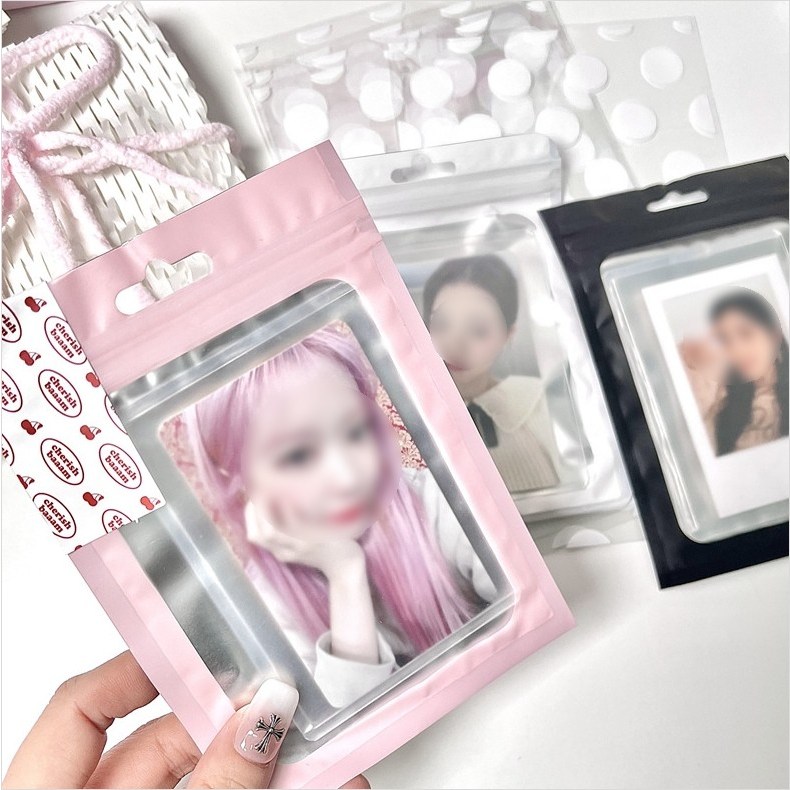 키치럽 포카포장 선물포장 지퍼백 봉투 간식포장 악세사리 보관 포장백, 20매, 화이트 9,500원