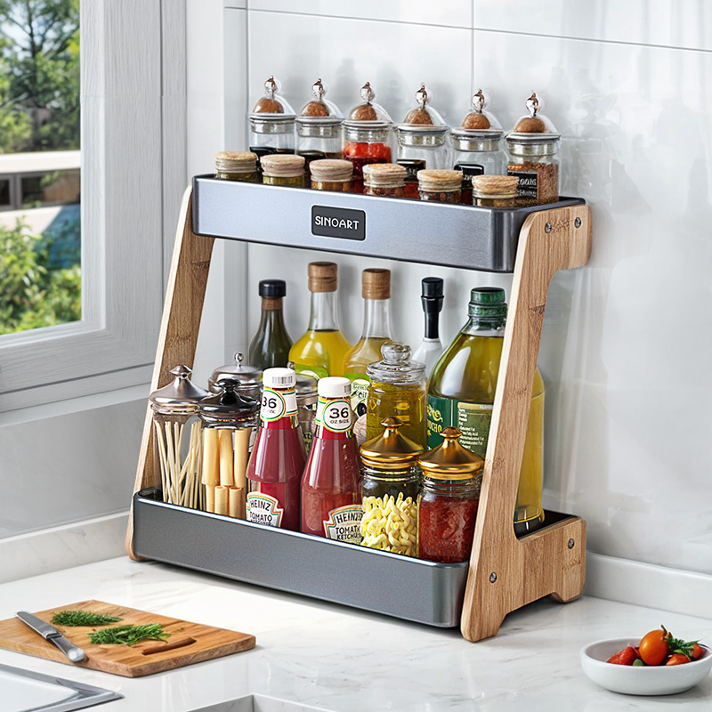 Crei 크레이 주방 양념 선반 2단 정리대 스탠드형 48,800원