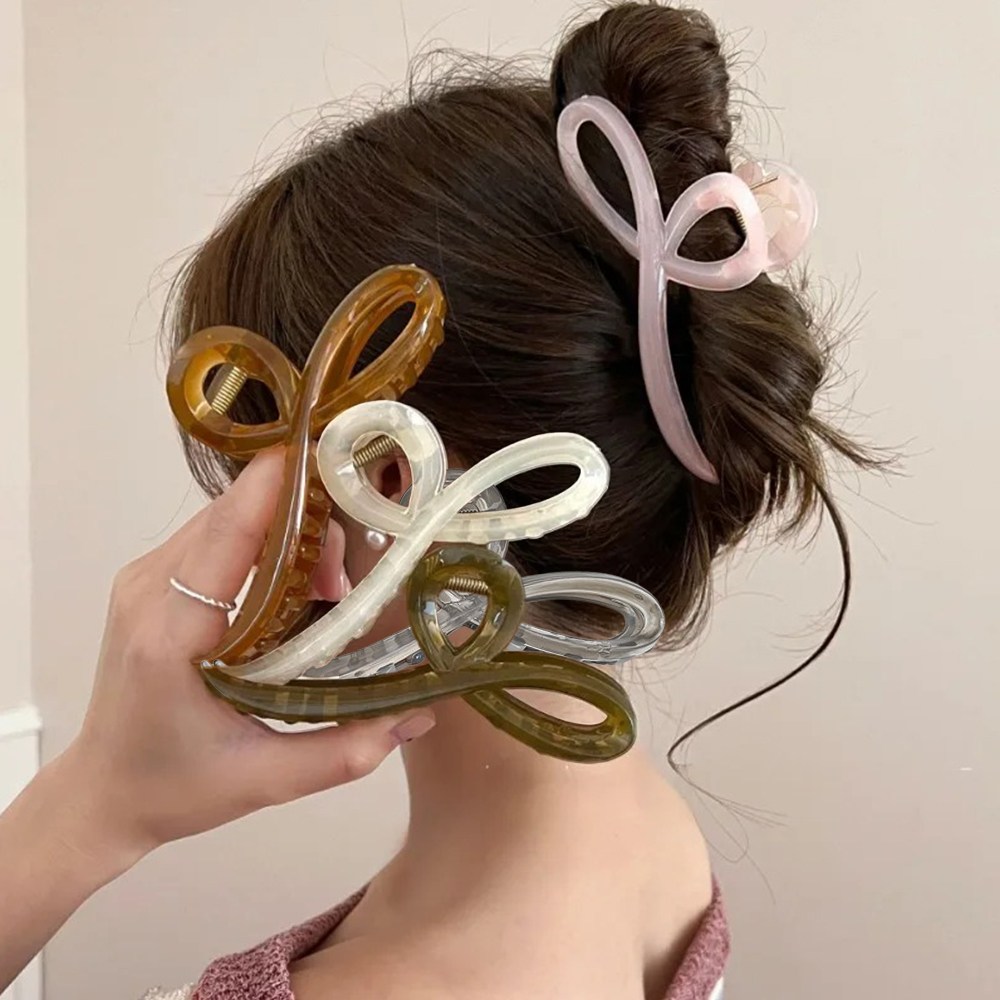 나엘 글라시 올림머리 헤어집게핀 5종세트 7,900원