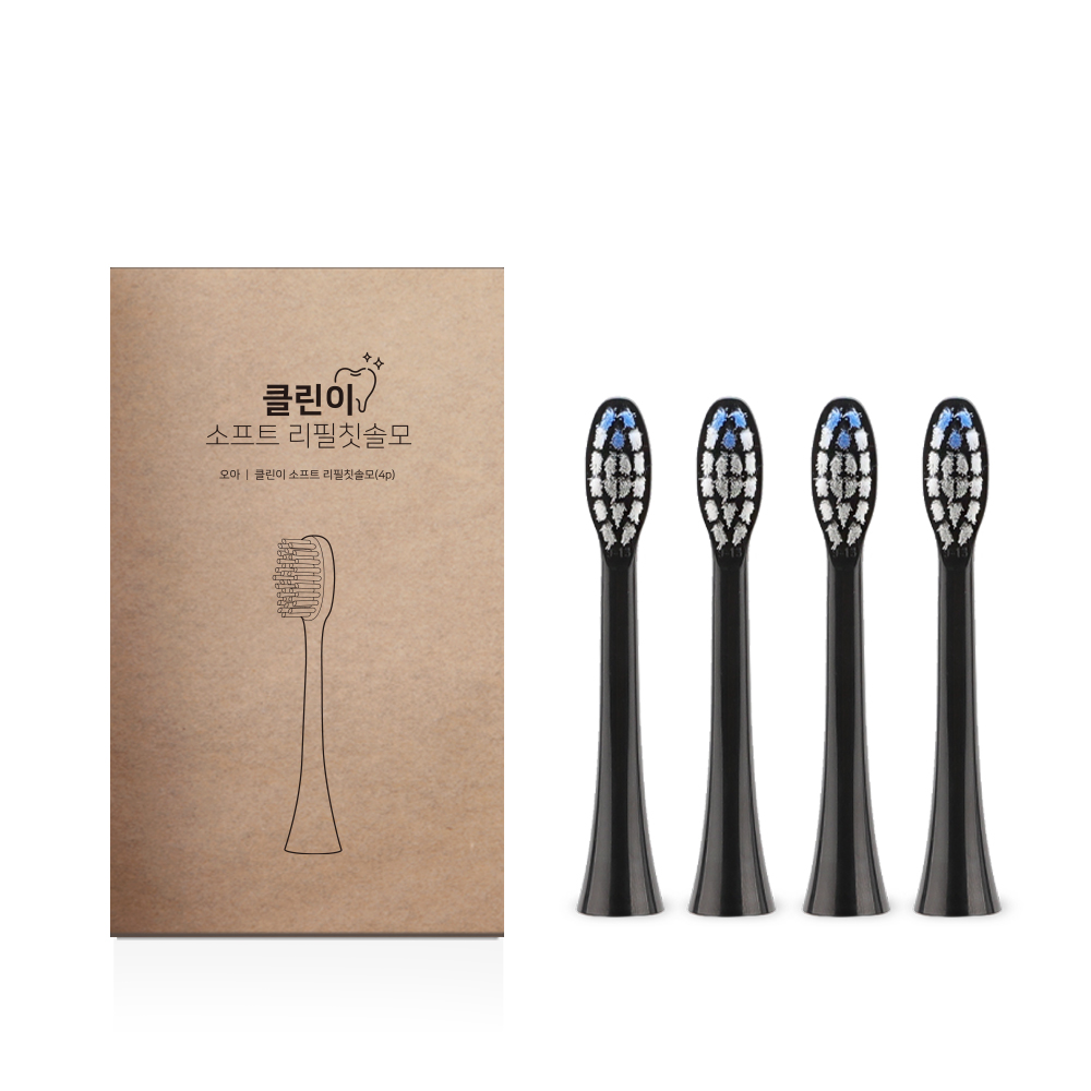 오아 클린이소프트 전용 리필 칫솔모 블랙 8,900원