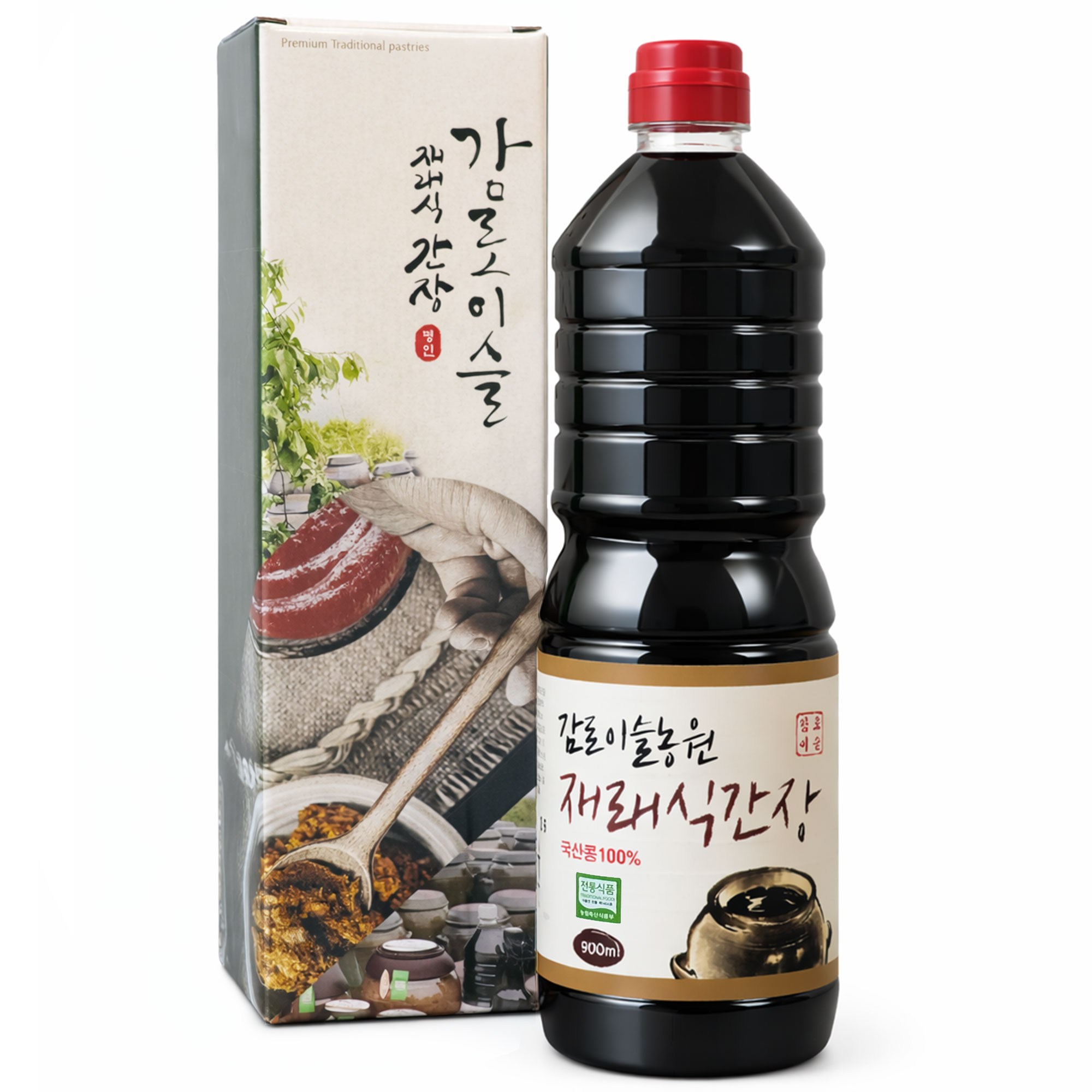 (감로이슬농원) 100% 국산콩 전통 재래식 조선 집 간장(5년 숙성), 900ml, 1개 20,000원