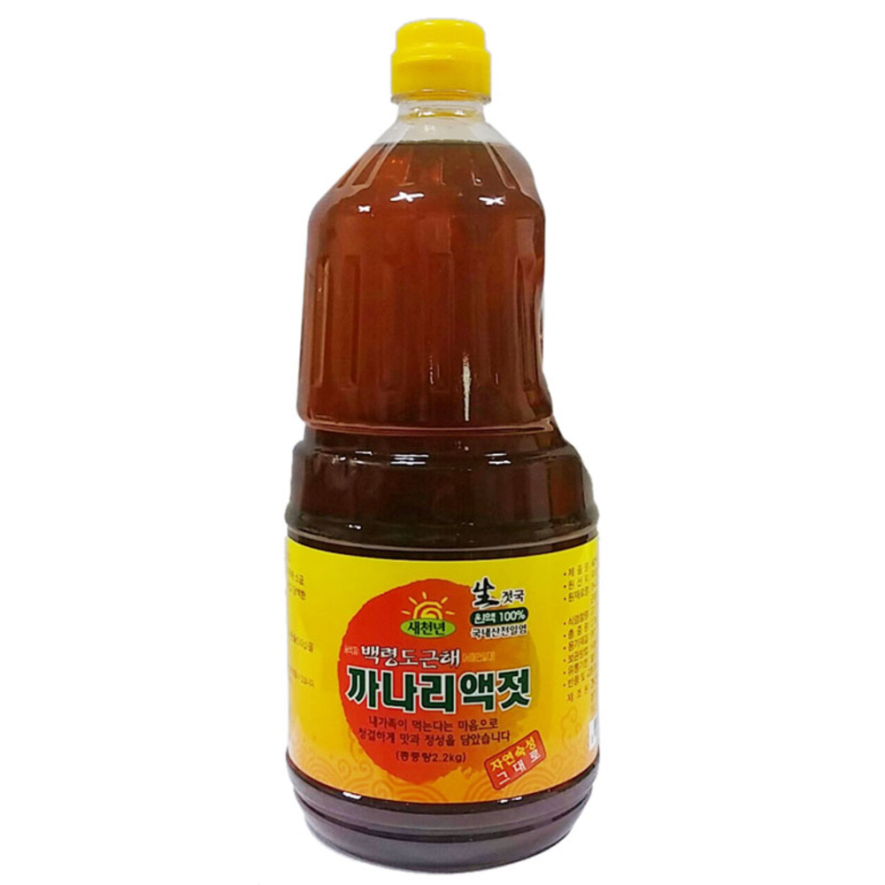거산식품 새천년 백령도근해 까나리액젓, 2.2kg, 1개 20,370원