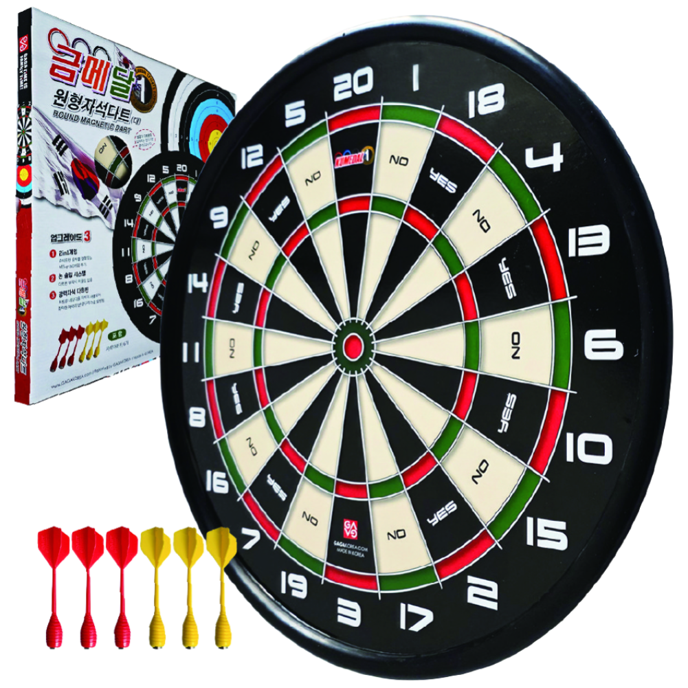 금메달 원형 자석다트 정통, 혼합색상, 1세트 18,000원