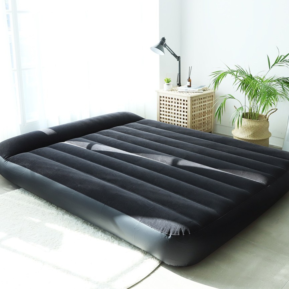 카르닉 인텍스 펌프내장 자충 블랙 에어매트, 펌프내장형 블랙_퀸 79,100원