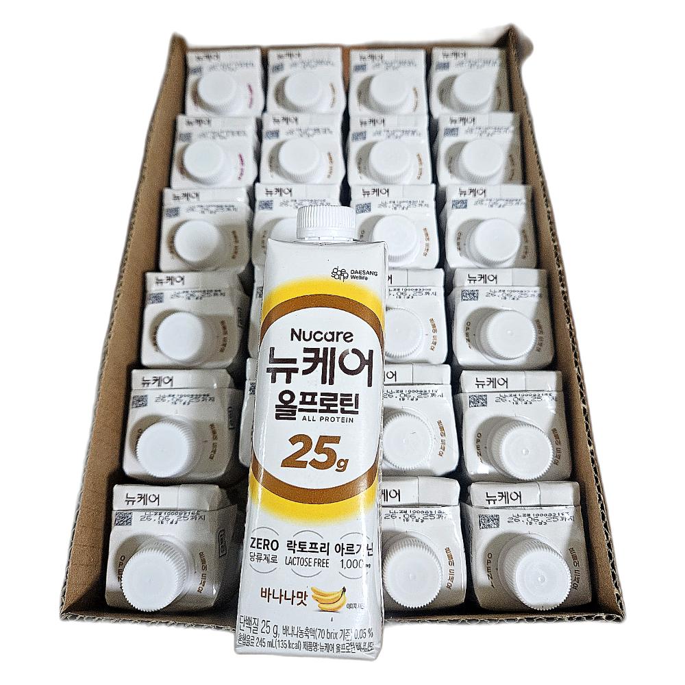 단백질 웨이프로틴 뉴케어 기타다이어트식품 올프로틴 바나나맛 건강식품 245 mL 24팩 25g 62,510원