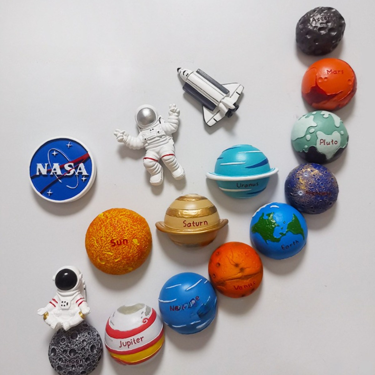 태양계 행성 자석 우주 컬러 지구 달 수성 화성 마그네틱 운석 비행사 냉장고자석 2,000원