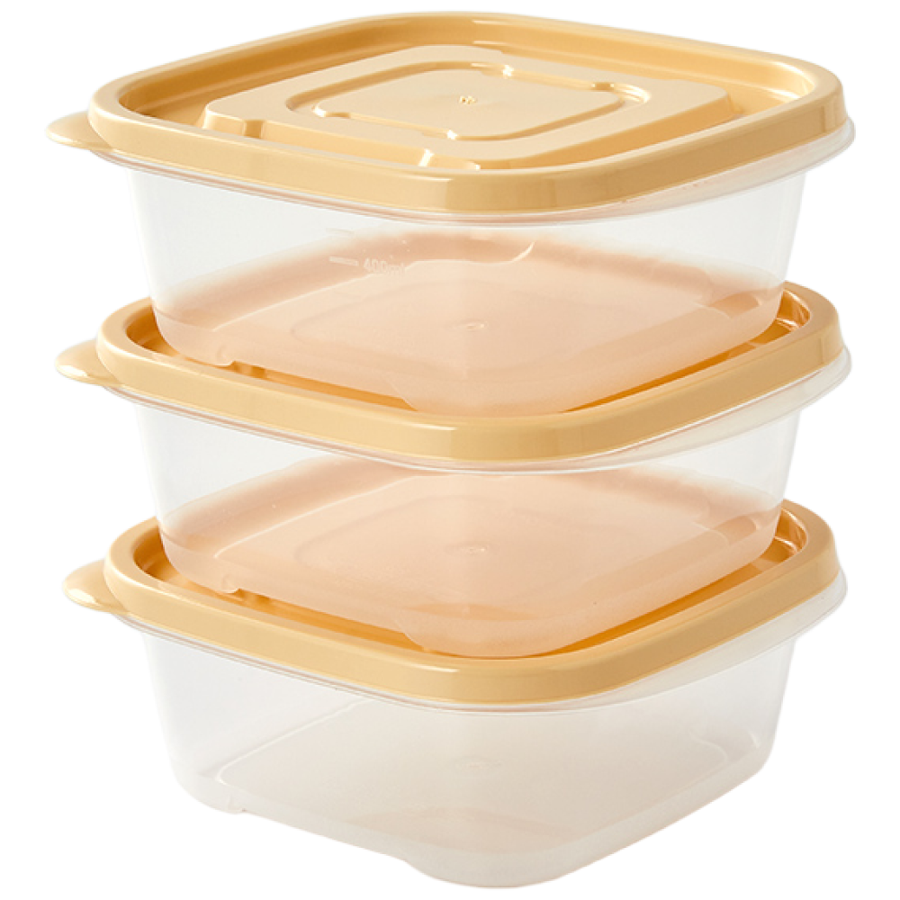 [모던하우스] 뉴프레쉬락 다목적보관용기 정사각 610ml 3P_옐로, 단품, 3개 3,500원